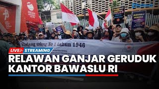 Relawan Ganjar-Mahfud Gelar Aksi Demo Geruduk Kantor Bawaslu RI: Tolak Hasil Pemilu 2024