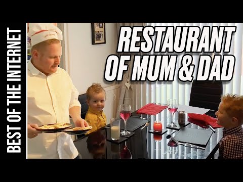 Parents Create A Lockdown Restaurant At Home For Their Kids | Best Of The Internet