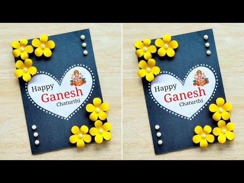 DIY - Ganesh Chaturthi card || Handmade Ganesh Chaturthi greeting card making ideas