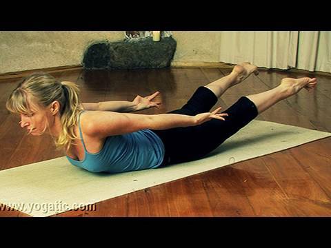 Locust pose: Yoga pose to strengthen the back