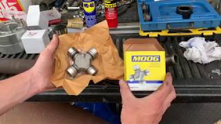Replacing Driveshaft Universal Joints DIY CaveMan Style!  LS Swapped Ratty Firebird