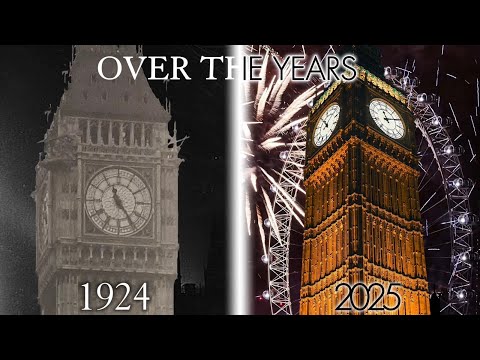 (MOST VIEWED VIDEO) Every time Big Ben chimed on NYE (1924-2025)