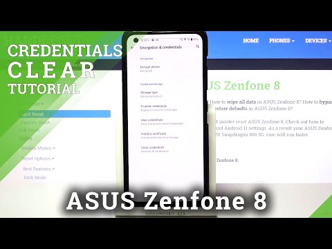 How to Clear Credentials in ASUS ZenFone 8 – Remove Credential Storage