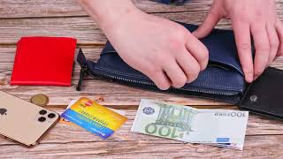 Оригінальний чоловічий клатч із натуральної зернистої шкіри Canpellini 21555 синій