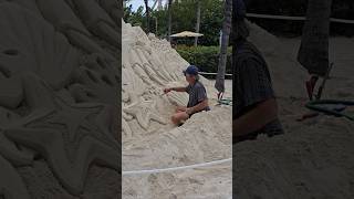 The sand sculpture on Coco Cay Bahamas #tropical #travel #cruise #vacation