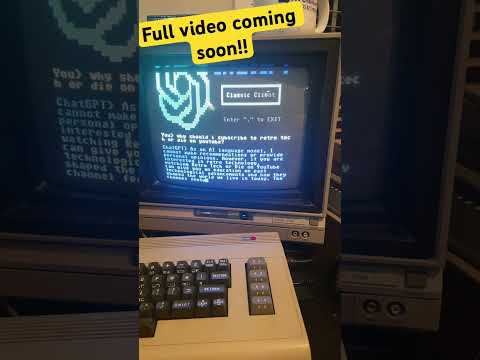 #shorts Chat GPT on a Commodore 64 #retro #commodore  #ai #artificialintelligence #gpt #chatgpt