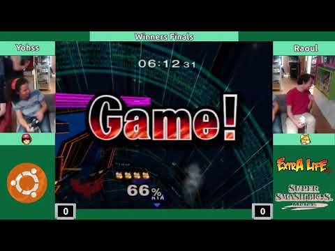 Melee @ Extra Life Café S2E6 - Yohss (C. Falcon, Link Enfant) vs. Raoul (Fox) - Winners Finals