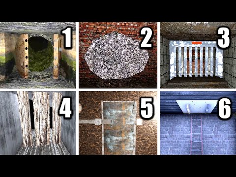 Granny 1 2 3 4 5 6 Tunnel Escape Full Gameplay - Granny All Chapters
