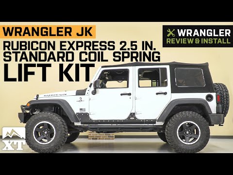 Jeep Wrangler JK 4-Door Rubicon Express 2.5 in. Standard Coil Spring Lift Kit Review & Install