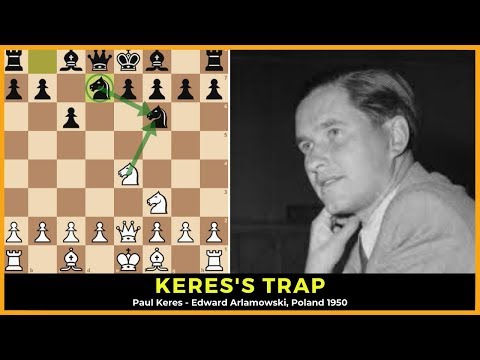 Immortal chess miniatures: The Keres trap. Paul Keres - Edward Arlamowski, Poland 1950