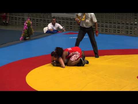 2013 Cadet Panam Wrestling Championship FW 65kg. Diana Mitchell (CAN) vs Natalia Murillo (COL)