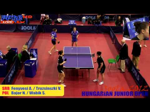 Joola Hungarian 2012 - Girls Doubles SRB vs. POL