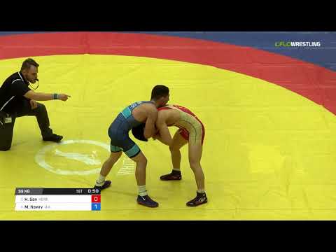 Greco-Roman 55 RR Rnd 3 - Hee Dong Son (Kore) vs. Max Nowry (U.S.)