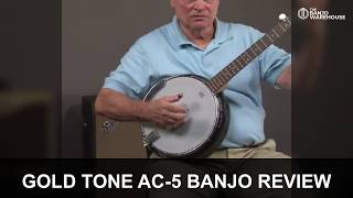 Video thumbnail for Goldtone AC 5 Banjo by geoffhohwald