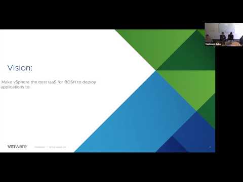 Open Source Webinar - BOSH and the vSphere Cloud Provider Interface