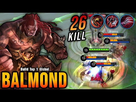 26 Kills!! Balmond Lifesteal Build, 9 MIN Full Build & Max LVL - Build Top 1 Global Balmond ~ MLBB