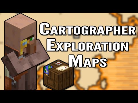 Minecraft 1.11 Cartographer Illager and Exploration Maps Showcase