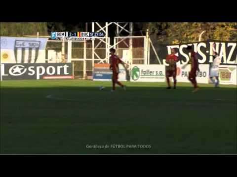 Gol de Oga. Gimnasia (M) 3 - Boca Unidos 1. Fecha 17. Primera B Nacional 2015. FPT.