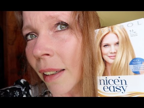 First Time Dying my hair Blonde! - Nice n Easy Hair Dye