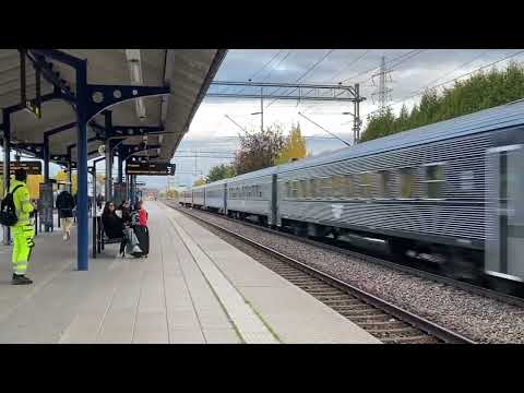 Svenska Tåg Del 43 / Swedish Trains part 43, Rc6 & Sj Nattåg i Häggvik - oktober 2025