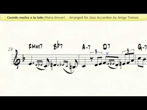 Cuando vuelva a tu lado (What a difference a day makes)  - Jazz Accordion Sheet music