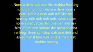 shabba ranks - none ah dem lyrics