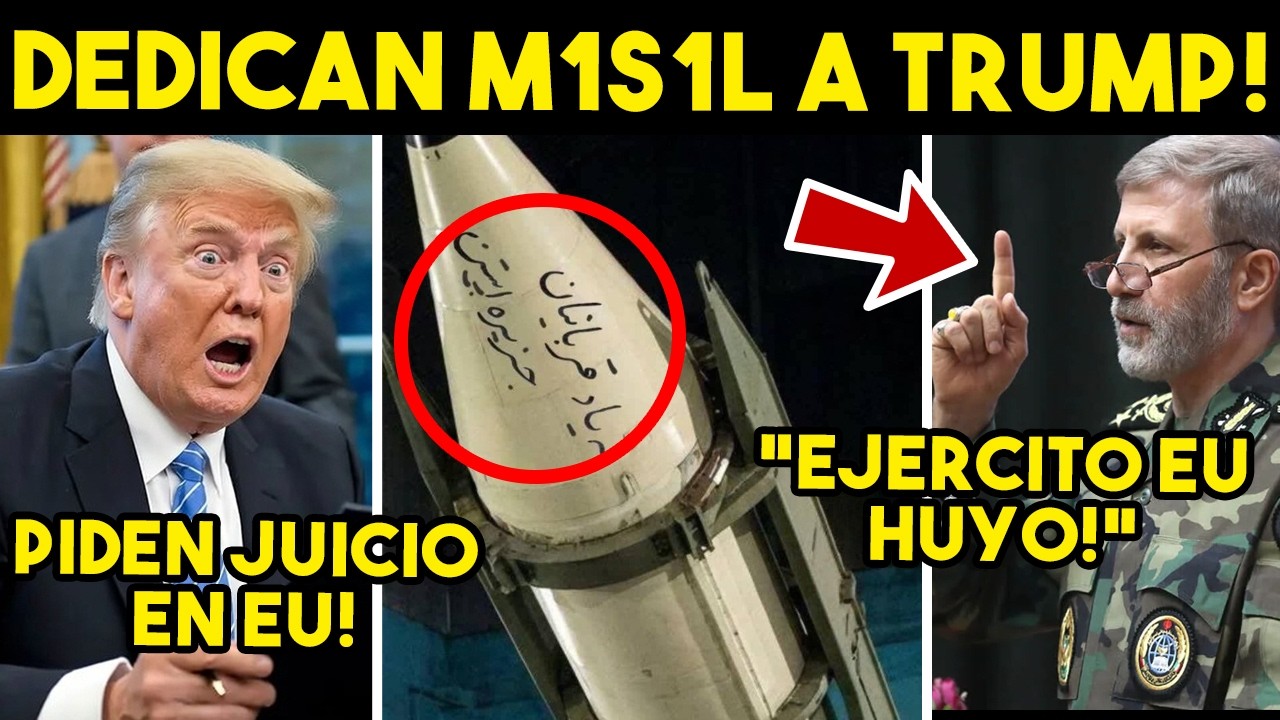 ULTIMA LLAMADA! IRAN DEDICA M1S1L A TRUMP, REBELION EN EJERCITO EU. PIDEN JUICIO, SE ACABO
