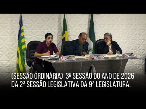 3° SESSÃO ORDINÁRIA (13/03/26)