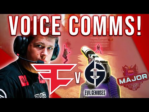 FaZe Karrigan PGL MAJOR VOICE COMMS! FaZe vs Evil Geniuses
