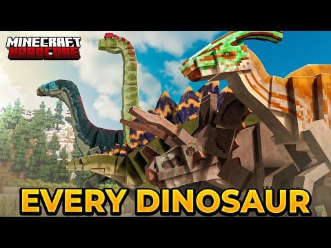I Trapped All Herbivore Dinosaurs in Hardcore Minecraft