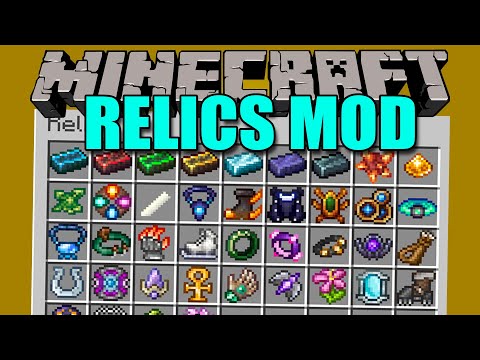 RELICS MOD - New Items with abilities!!!  - Minecraft mod 1.16.5 Review ENGLISH