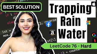 YouTube video 'Trapping Rain Water - LeetCode 42 - Python #leetcode #blind75 (One Pass!)'