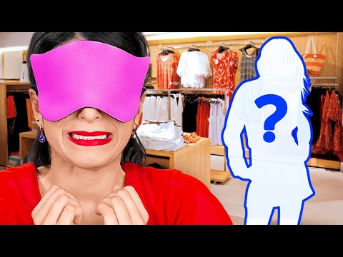 BLINDFOLDED FOR 24 HOURS CHALLENGE || Blindfolded Makeup, Shopping! Funny Pranks By 123 GO!CHALLENGE