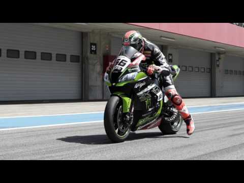 2017 WSBK Kawasaki Racing Team testing Ninja ZX-10RR at Algarve International Circuit, Portugal