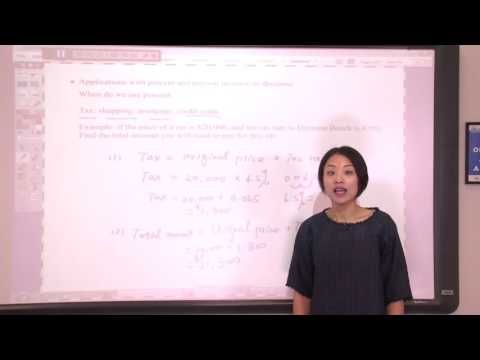 Applications With Precent And Percent Increase Or Decrease