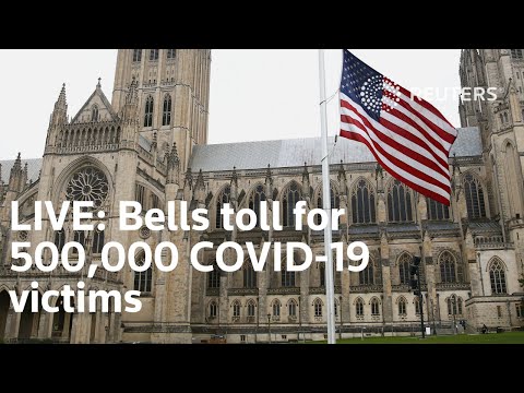 LIVE: COVID-19で亡くなった50万人のアメリカ人のために国立大聖堂の鐘が500回鳴る (LIVE: The National Cathedral bells ring 500 times for the 500,000 Americans who died of COVID-19)