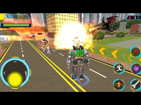 Drone Robot Car Transformation GamePlay#1