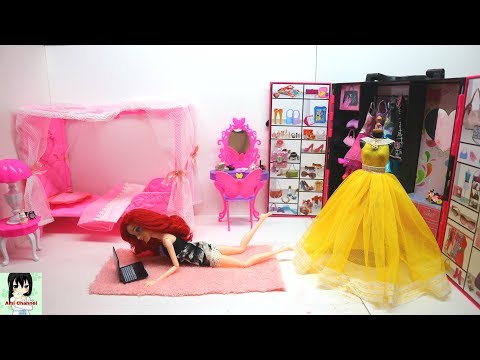 Ariel DISNEY PRINCESS  Bedroom Bathroom Kitchen Breakfast Morning Routine