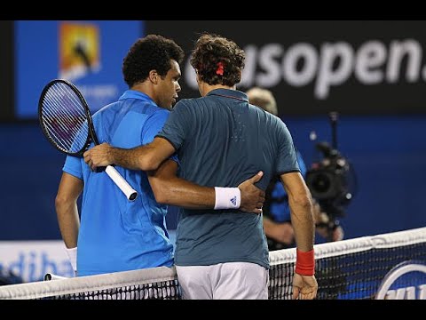 Roger Federer vs Jo-Wilfried Tsonga - Australian Open 2014 4th Round: Highlights
