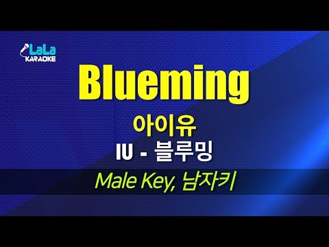 아이유(IU) - Blueming(블루밍) (남자키) 노래방 LaLaKaraoke Kpop