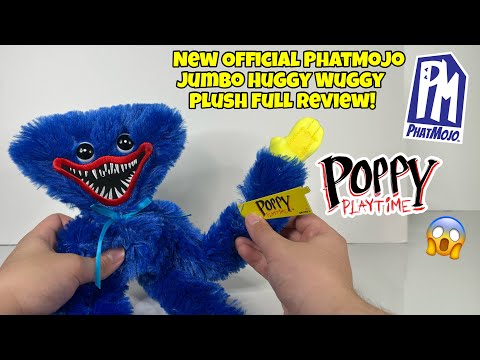 New Official Poppy Playtime Jumbo Huggy Wuggy PhatMojo Plush Full Review Series 1!!!