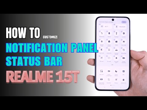 How to Edit Notification Panel Shortcuts | Status Bar on Realme 15T