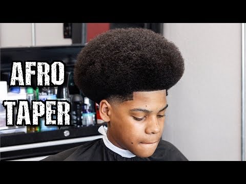 AFRO SHAPE UP TAPER BARBER TUTORIAL  LEARN HOW TO CUT A FRO
