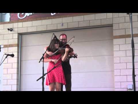 Georgia Rae and Shawn Drake Trick fiddling at MN state fiddle contest