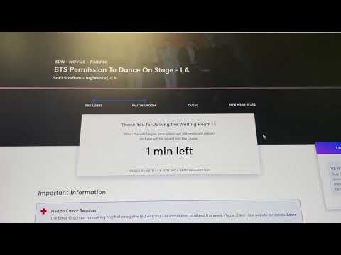 how difficult to get ticket bts concert PTD on stage LA