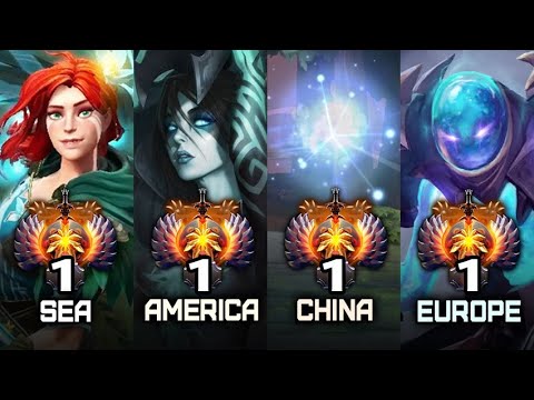 TOP-1 Ranks of All Regions — BEST of The BEST in Dota