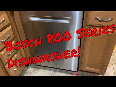 Bosch 800 Series Dishwasher  with Crystal Dry overview and review!