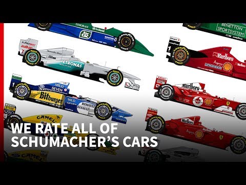 Ranking all 20 of Michael Schumacher's F1 cars