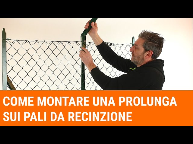 Come montare una prolunga Vortek sui pali da recinzione