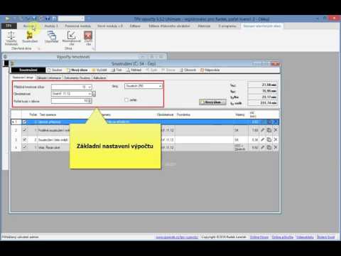 Základní představení uživatelského prostředí programu TPV výpočty 5